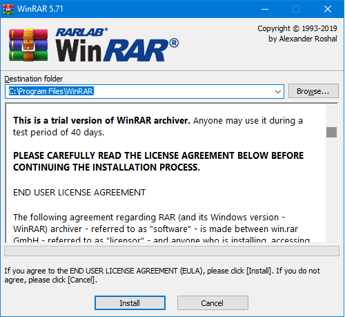 ขั้นตอนการติดตั้ง Winrar | Winrar Thailand