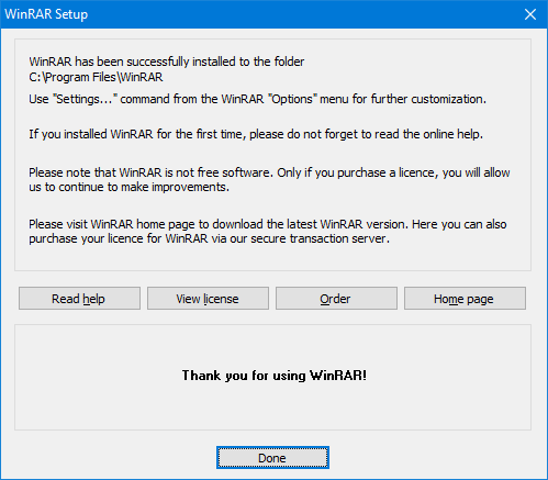 ขั้นตอนการติดตั้ง Winrar | Winrar Thailand